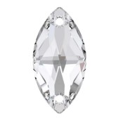 Varrható navetta kristály, méret: 18x9 mm - CRYSTAL (001)